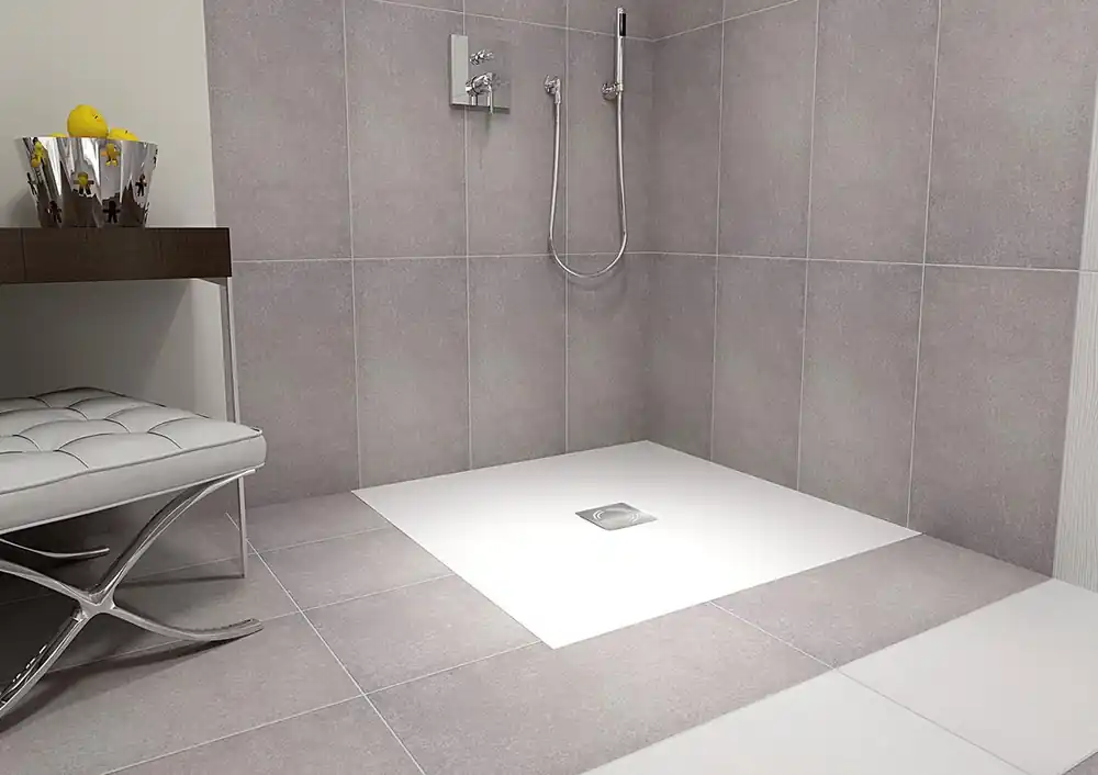 Polysan Flexia vierkante douchebak 90x90cm wit mat Flitsaanbieding
