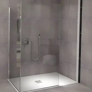Polysan Flexia rechthoekige douchebak 130x80cm wit mat Op = Op