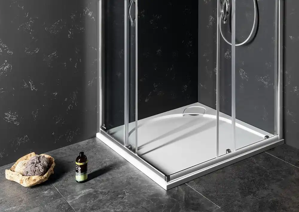 Goedkoop Gelco Larca vierkante douchebak 80x80cm wit