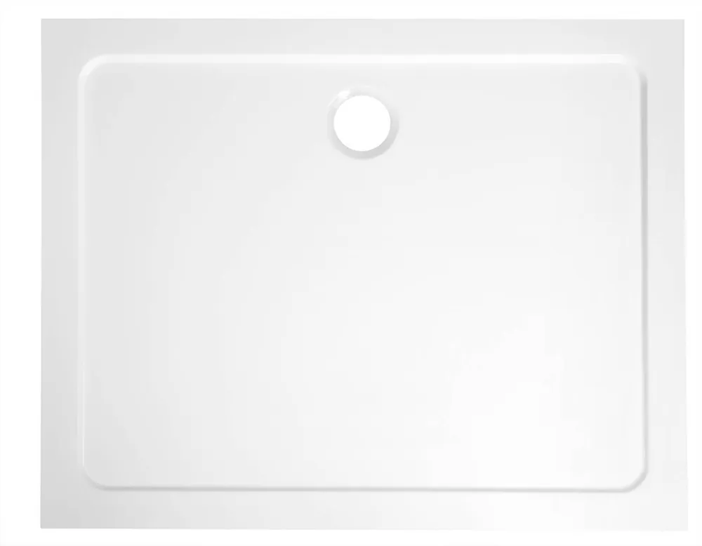 Aqualine Tecmi rechthoekige douchebak 120x80cm wit Exclusieve Aanbieding