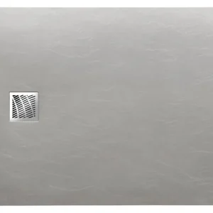 Uitverkoop Gelco Mitia rechthoekige douchebak stone-look 160x90cm grijs