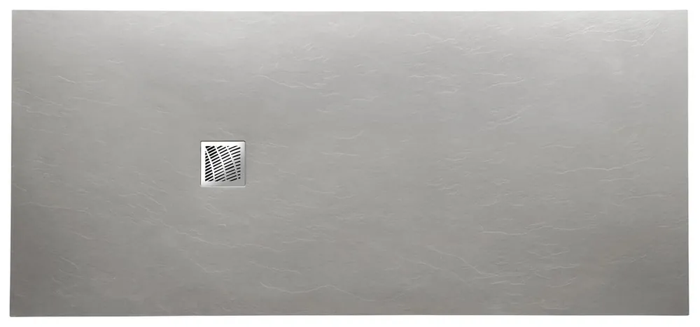 Uitverkoop Gelco Mitia rechthoekige douchebak stone-look 160x90cm grijs