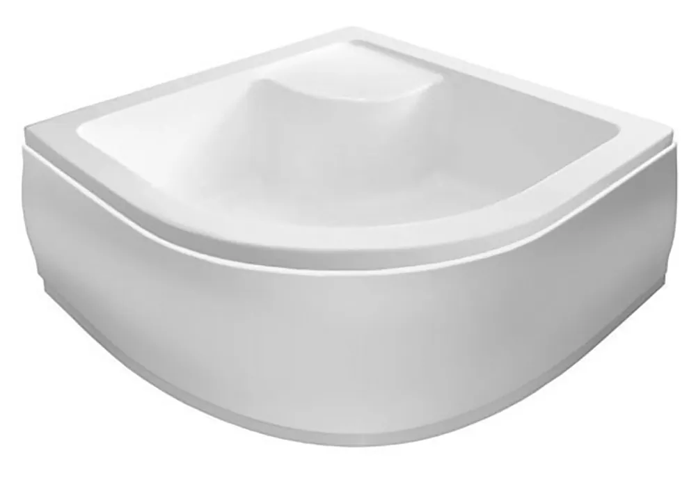 Geld-Terug-Garantie Aqualine Quadrant kwartronde douchebak diep 80x80cm wit