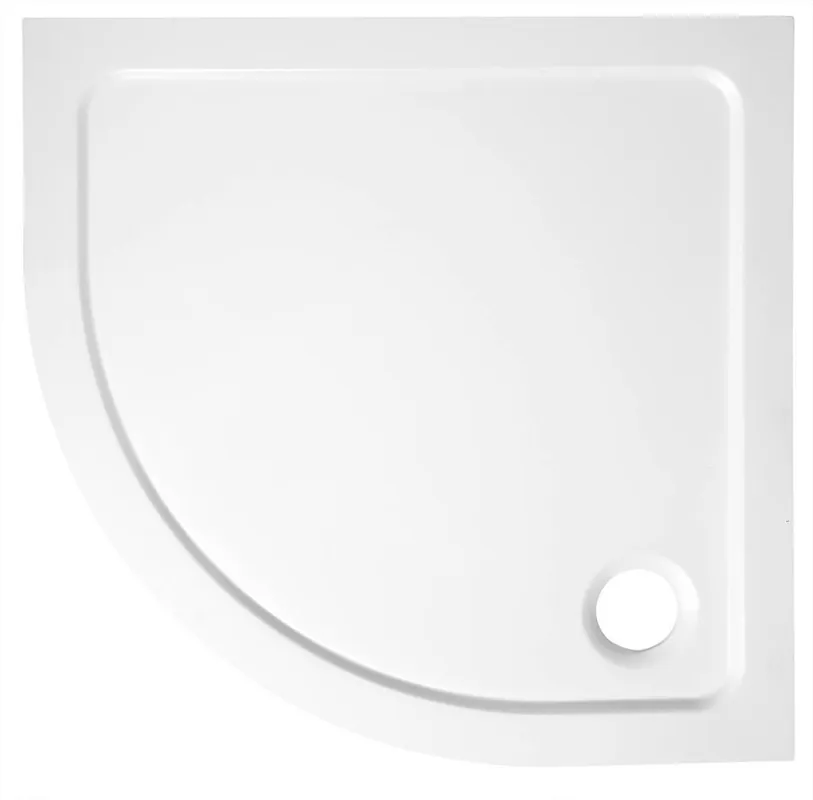 Aqualine Tecmi kwartronde douchebak 80x80cm wit Rechtstreeks Van De Fabrikant