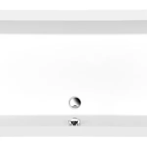 Exclusieve Aanbieding Polysan Deep rechthoekige douchebak met steun 120x75x26cm wit