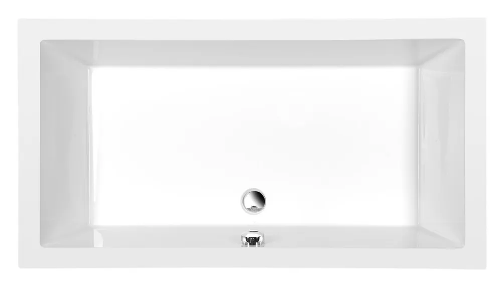 Ambachtelijk Polysan Deep rechthoekige douchebak met steun 140x75x26cm wit