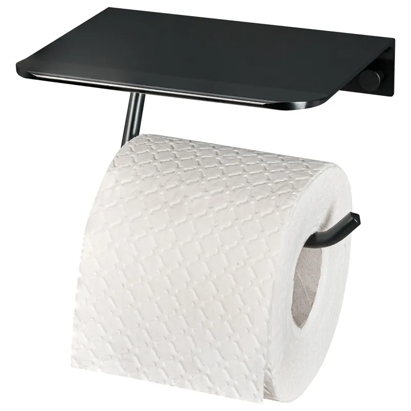 Haceka Redefine closetrolhouder mat zwart Garantie Inbegrepen
