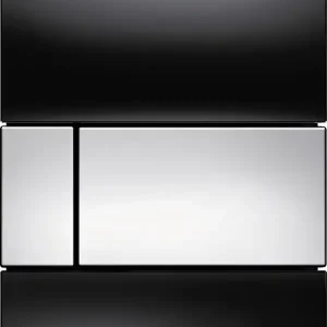 TECE Square II urinoir drukplaat glas zwart toetsen glans chroom Groothandel