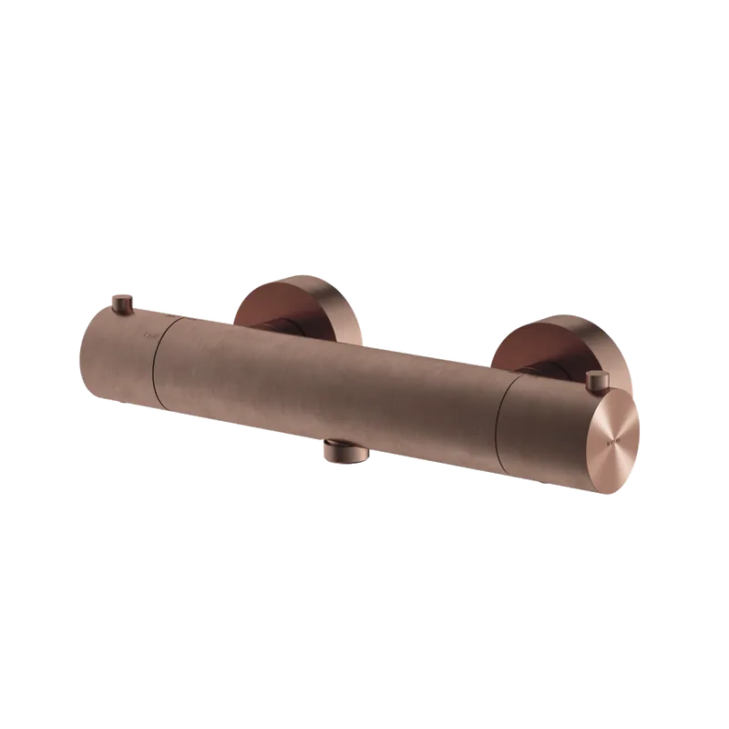 Superprijs Hotbath Archie thermostatische douchemengkraan geborsteld koper PVD