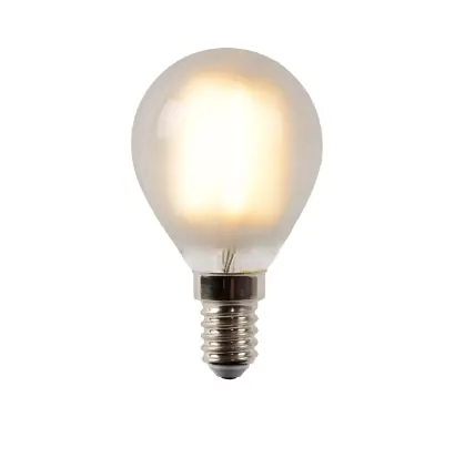 Lucide Bulb dimbare LED lamp 4W E27 2700K 4.5cm mat Express Levering