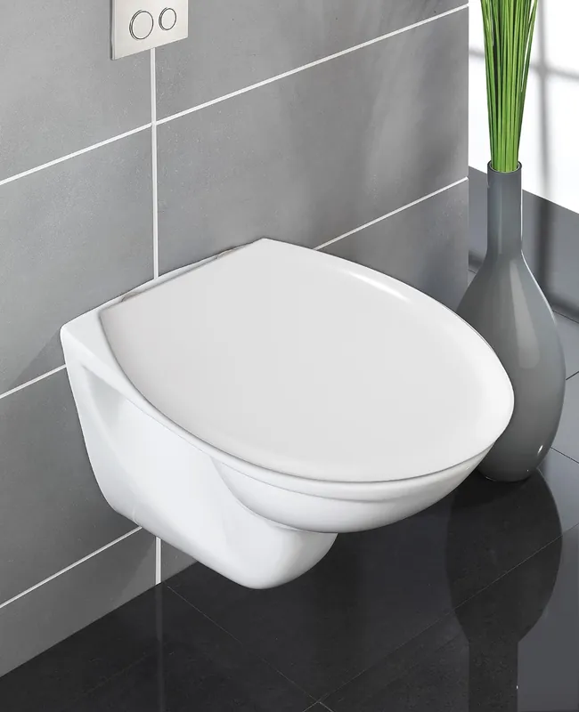 Origineel Wenko Gubbio Easy-Close toiletzitting wit