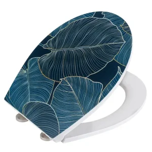 Laatste Versie Wenko Embossed softclose toiletzitting Big Leaves