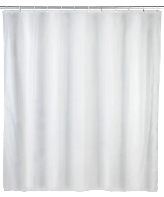 Wenko anti-schimmel douchegordijn 120x200cm polyester uni wit inclusief ringen Gratis Retour