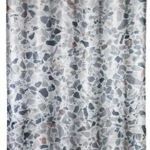 Wenko douchegordijn 180x200cm terrazzo inclusief ringen Snelle Levering