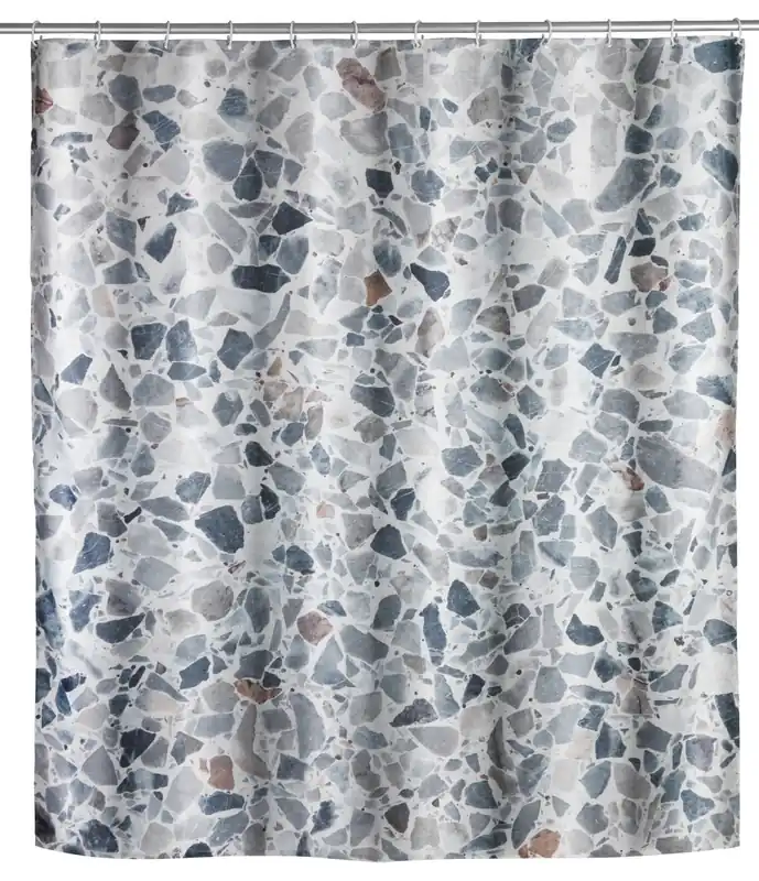 Wenko douchegordijn 180x200cm terrazzo inclusief ringen Snelle Levering