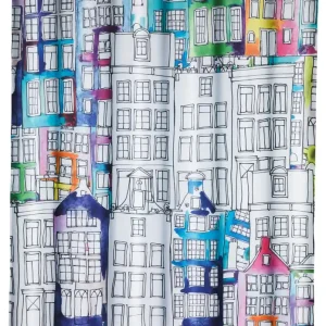 Wenko douchegordijn 180x200cm Sunny City inclusief ringen Snelle Levering