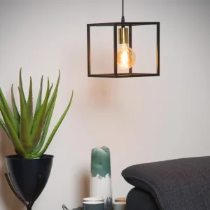 Lucide Ruben hanglamp 22x22cm E27 zwart mat Origineel