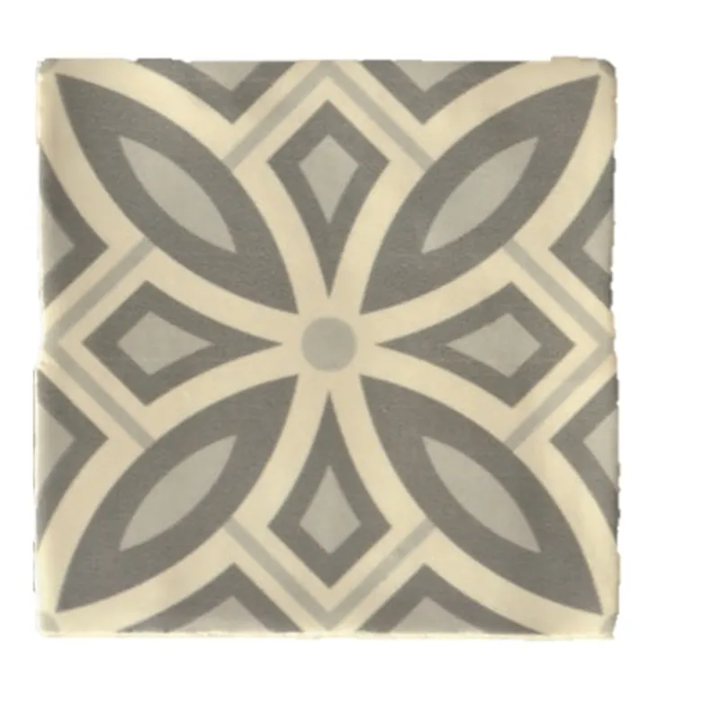 Shop Nu Terre d'Azur Madelaine Decor 4 wandtegel 13x13cm creme - 30 stuks per doos