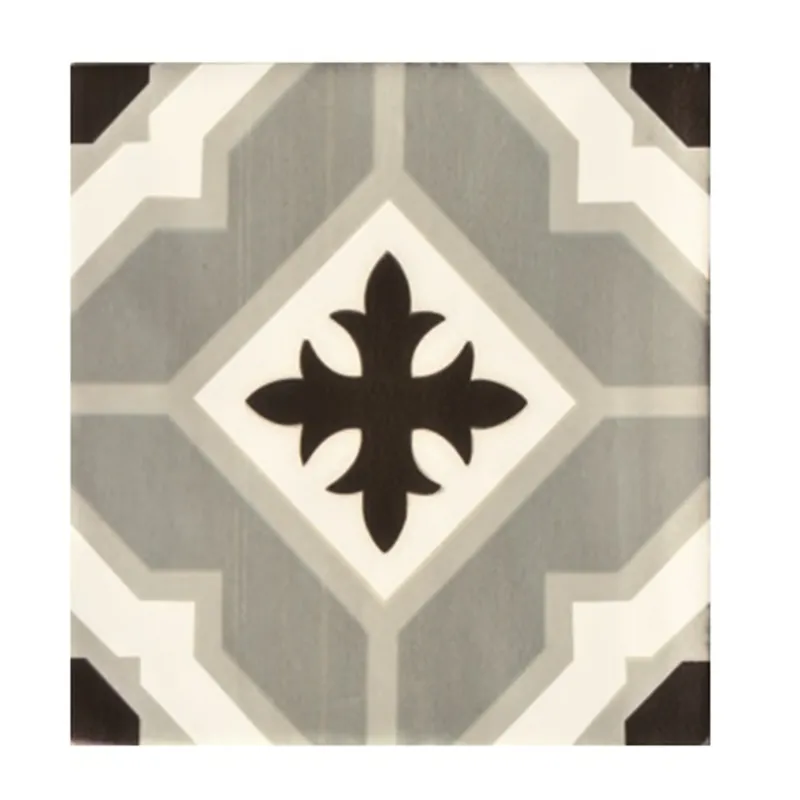 Terre d'Azur Madelaine Decor 7 wandtegel 13x13cm grijs - 30 stuks per doos Meest Verkocht