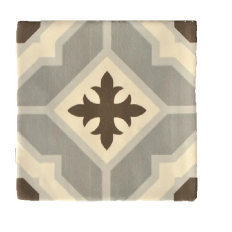Aanbieding Terre d'Azur Madelaine Decor 2 wandtegel 13x13cm creme - 30 stuks per doos