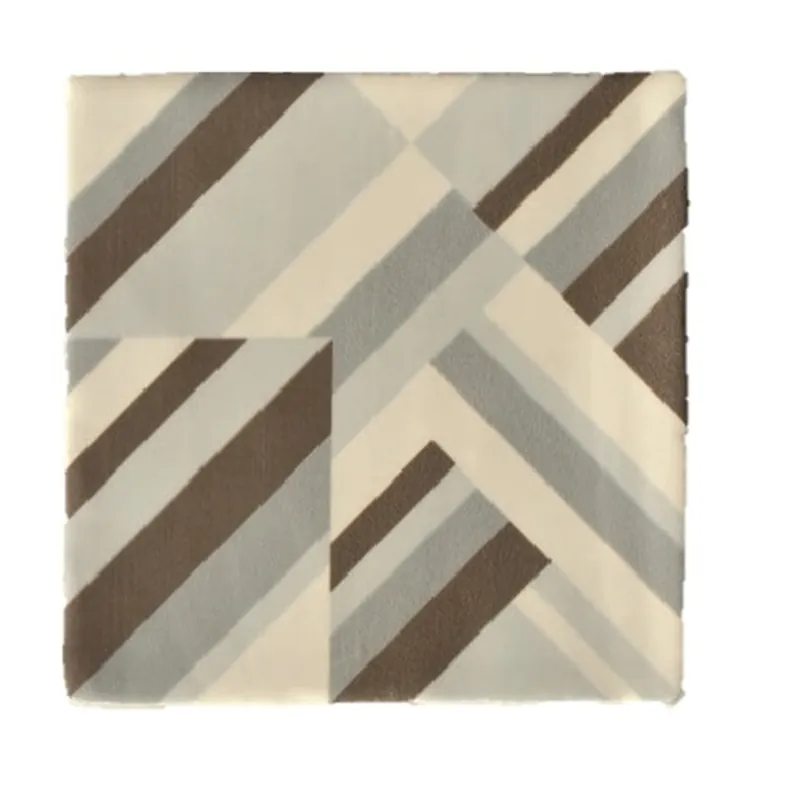 Terre d'Azur Madelaine Decor 1 wandtegel 13x13cm creme - 30 stuks per doos Plaats Bestelling