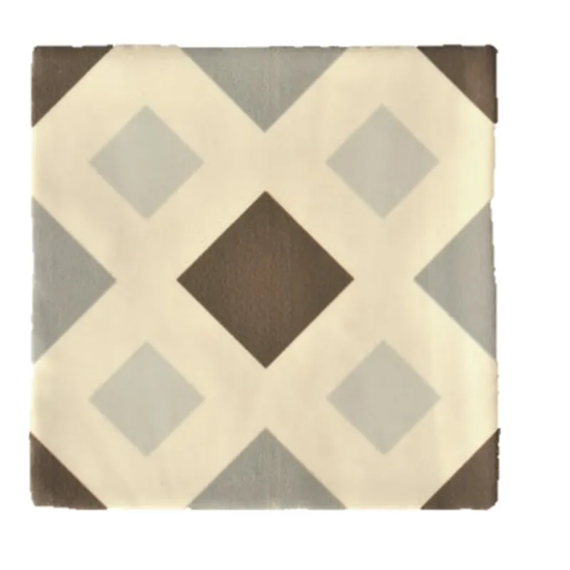Nieuw Model Terre d'Azur Madelaine Decor 3 wandtegel 13x13cm creme - 30 stuks per doos