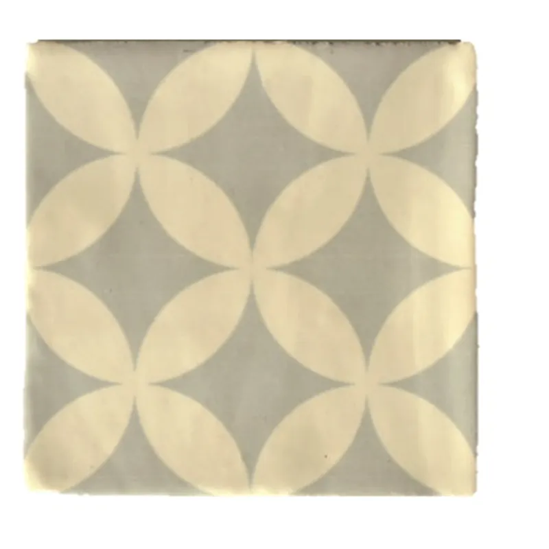 Rechtstreeks Van De Fabrikant Terre d'Azur Madelaine Decor 5 wandtegel 13x13cm creme - 30 stuks per doos