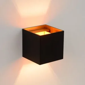 Alleen Vandaag Lucide Xio wandlamp 10x10cm G9 zwart
