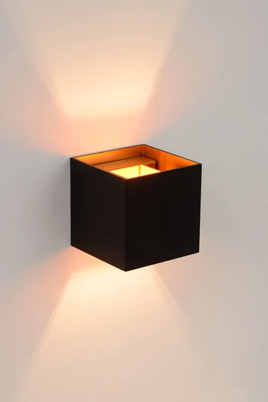 Alleen Vandaag Lucide Xio wandlamp 10x10cm G9 zwart