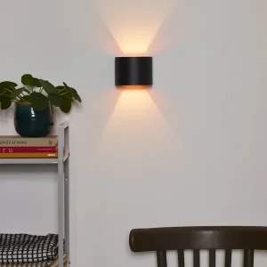 Bulkbestelling Lucide Xio wandlamp halfrond 10x10cm G9 zwart