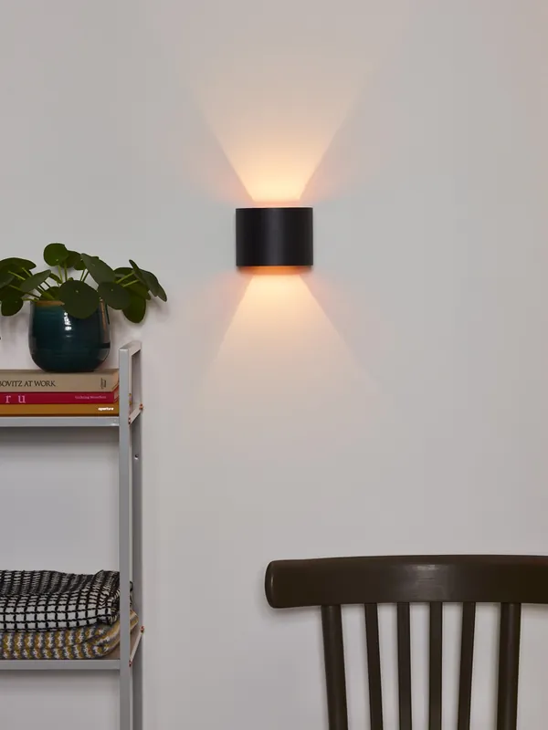 Bulkbestelling Lucide Xio wandlamp halfrond 10x10cm G9 zwart