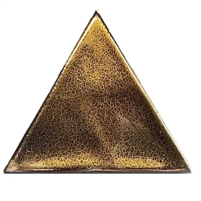 Terre d'Azur Cima wandtegel 11x13cm goud - 34 stuks per doos Trendy