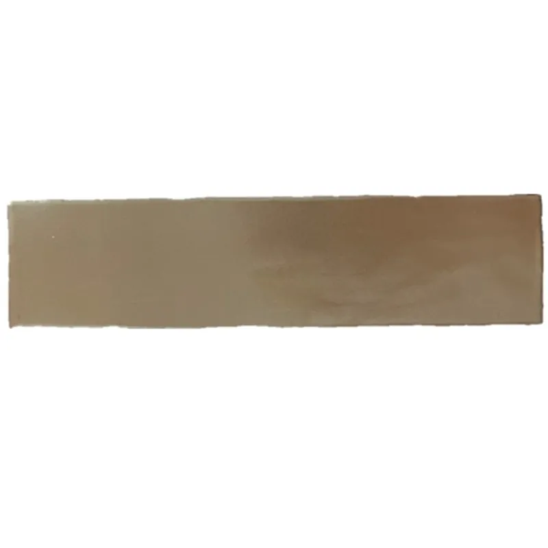Luxe Terre d'Azur Gerona Metal wandtegel 7.5x30cm koper - 22 stuks per doos