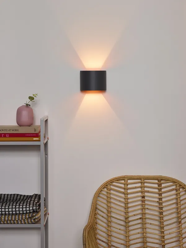 Lucide Xio wandlamp halfrond 10x10cm G9 grijs Topkwaliteit