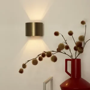 Speciale Aanbieding Lucide Xio wandlamp halfrond 10x10cm G9 bruin