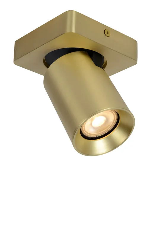 Trendy Lucide Nigel plafondlamp draaibaar 1x 5W goud mat