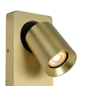 Laatste Kans Lucide Nigel wandlamp 1x 5W goud mat