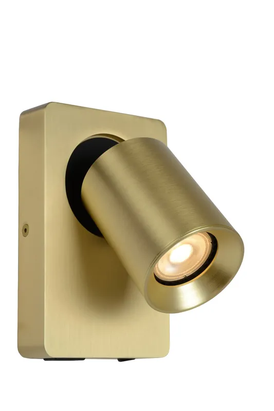 Laatste Kans Lucide Nigel wandlamp 1x 5W goud mat