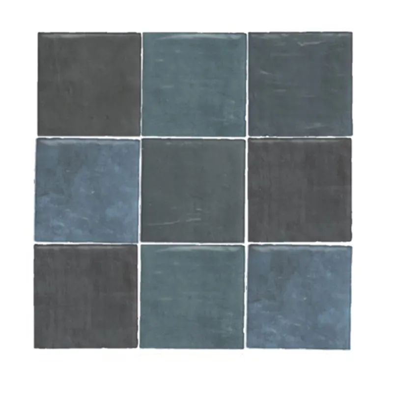 Terre d'Azur Maroc wandtegel 11.5x11.5cm donker mix - 29 stuks per doos Op = Op