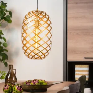 Lucide Wolfram hanglamp 32cm 1x E27 goud mat Beste Prijs