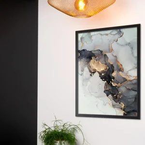 Handgemaakt Lucide Mesh plafondlamp 45cm 1x E27 goud mat