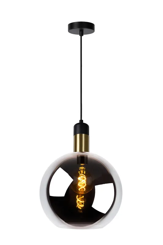 Hete Deal Lucide Julius hanglamp 28cm 1x E27 zwart