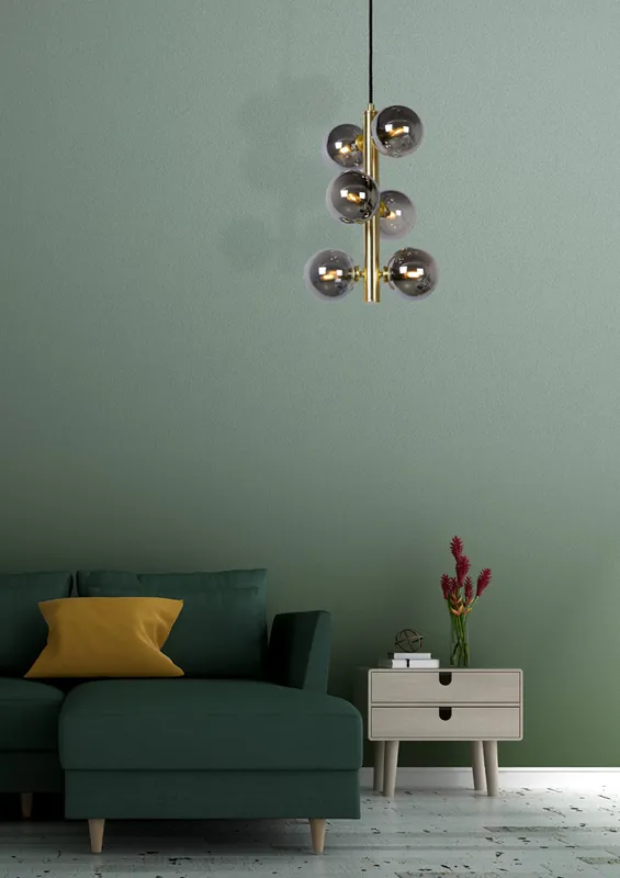 Lucide Tycho plafondlamp 6x G9 goud mat Nieuwe Collectie