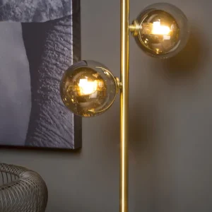 Laatste Versie Lucide Tycho tafellamp 2x G9 goud mat