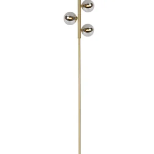 Uitverkoop Lucide Tycho staande lamp 154cm 4x G9 goud mat