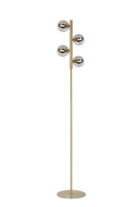Uitverkoop Lucide Tycho staande lamp 154cm 4x G9 goud mat