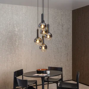 In De Mode Lucide Marius hanglamp 55cm 5x E27 zwart