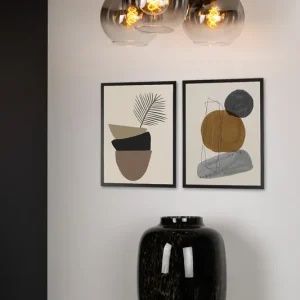 Lucide Marius plafondlamp 50cm 3x E27 zwart Must-Have