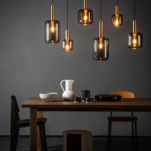 Exclusief Lucide Joanet hanglamp 132cm 6x E27 zwart