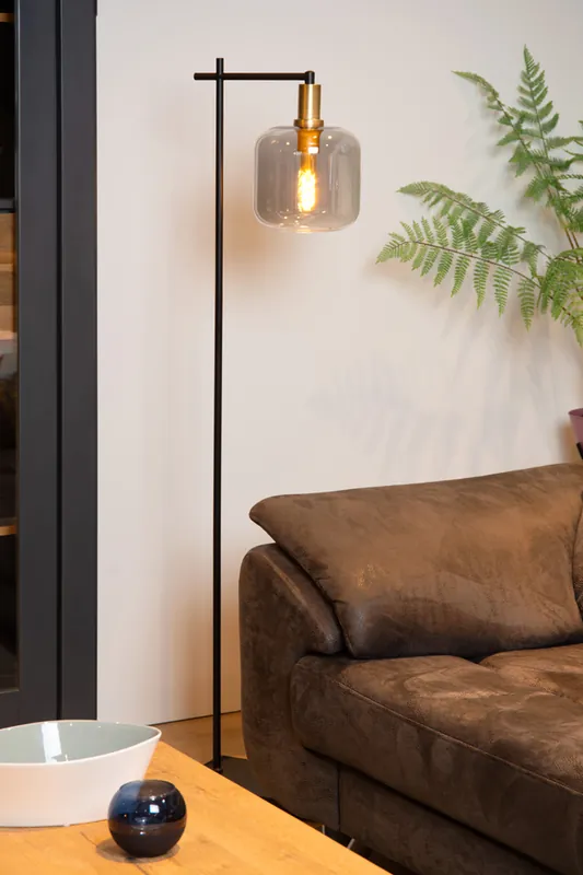 Gecertificeerd Lucide Joanet staande lamp 150cm 1x E27 zwart